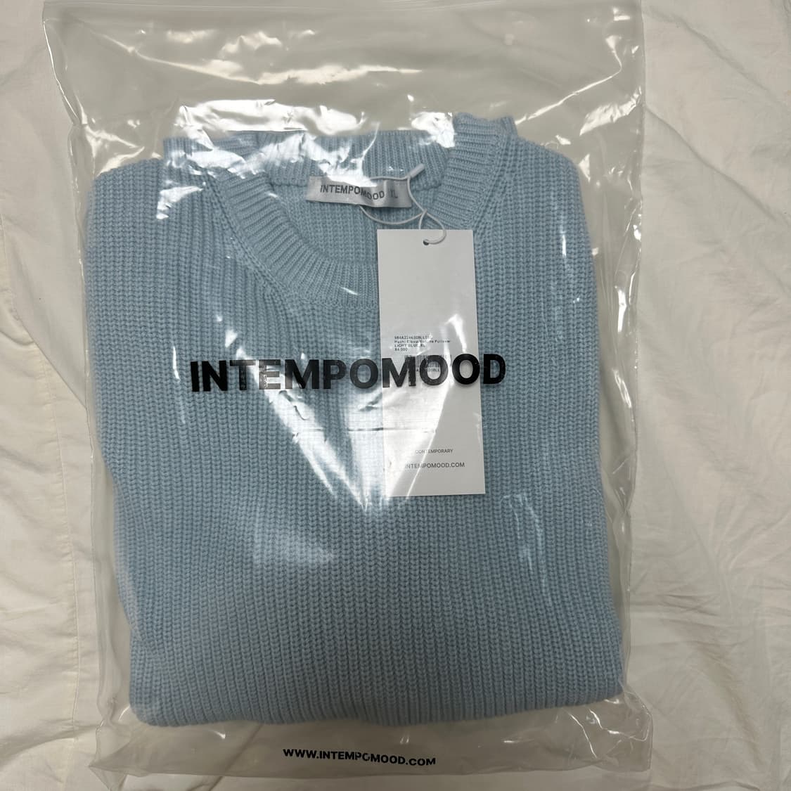 인템포무드 하찌니트 라이트블루XL 상품이미지1