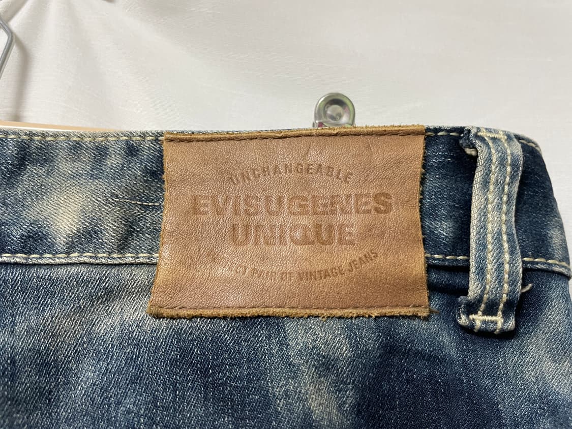 EVISU 에비수 독수리 자수 록 펑크 워싱 데님팬츠 34 상품이미지6