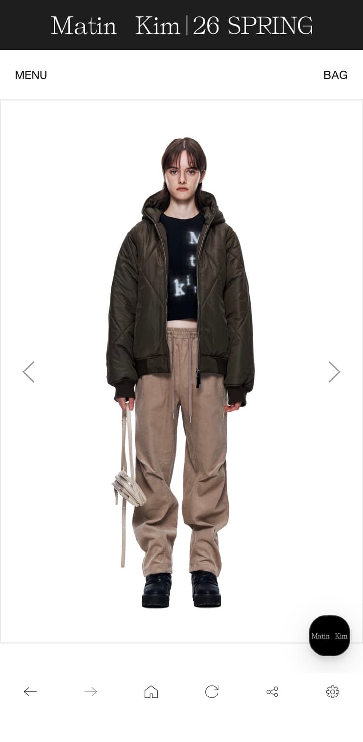 마뗑킴 코듀로이 밴딩 팬츠 베이지 L 상품이미지1