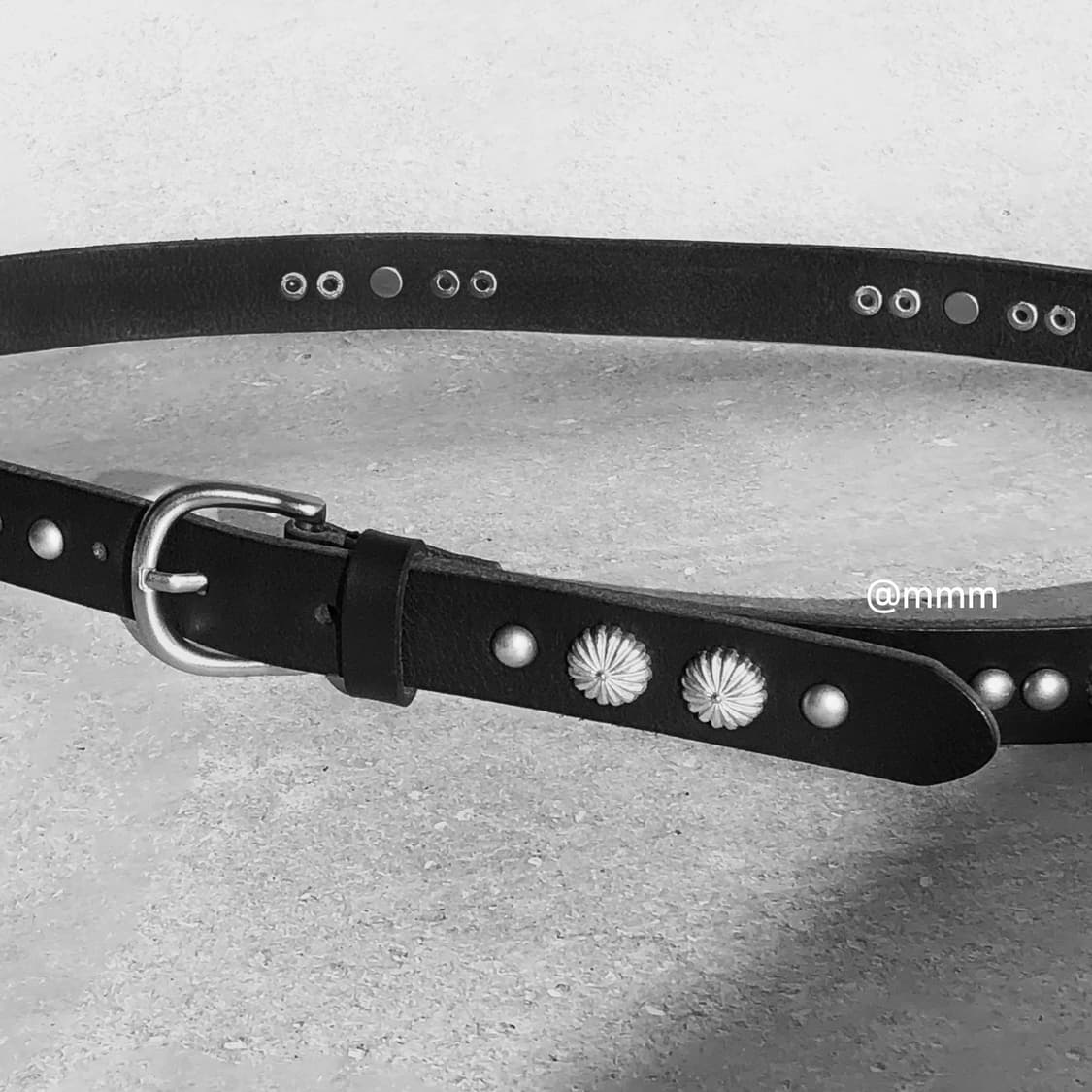 [Unisex] 찡 스터드 가죽 벨트 상품이미지1