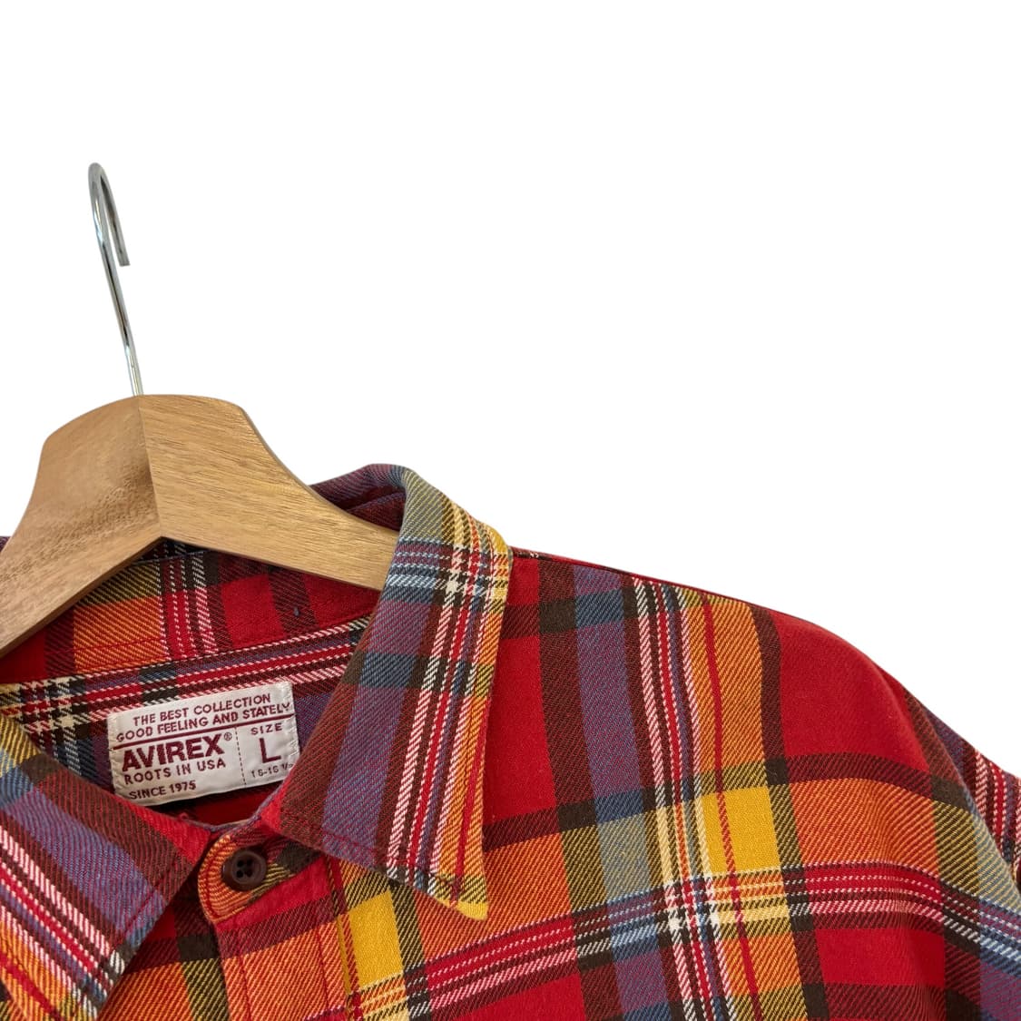 아비렉스 플란넬 체크 셔츠 상품이미지3
