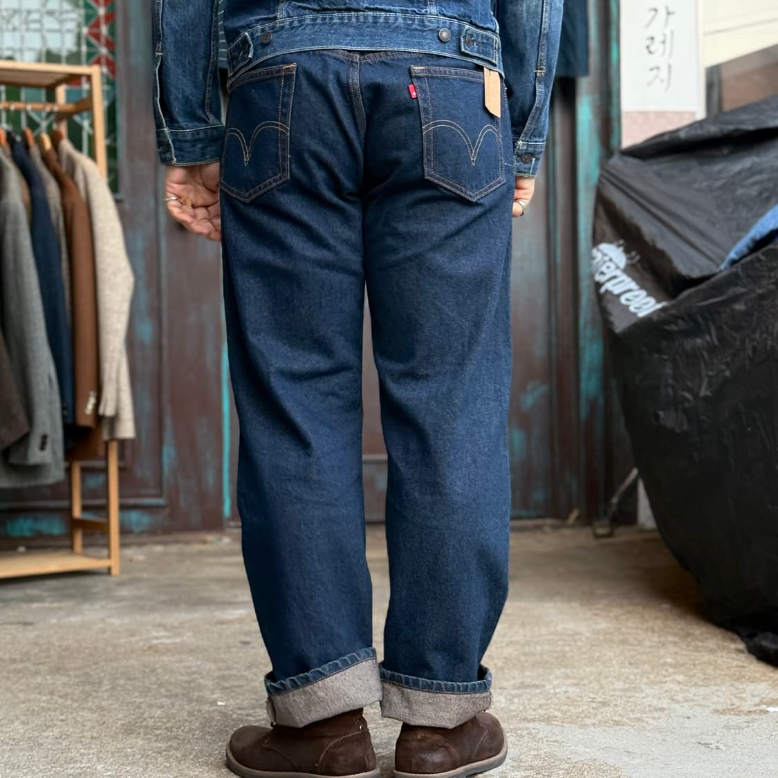 00‘s 리바이스 505 레귤러핏 데님 팬츠 36 상품이미지9