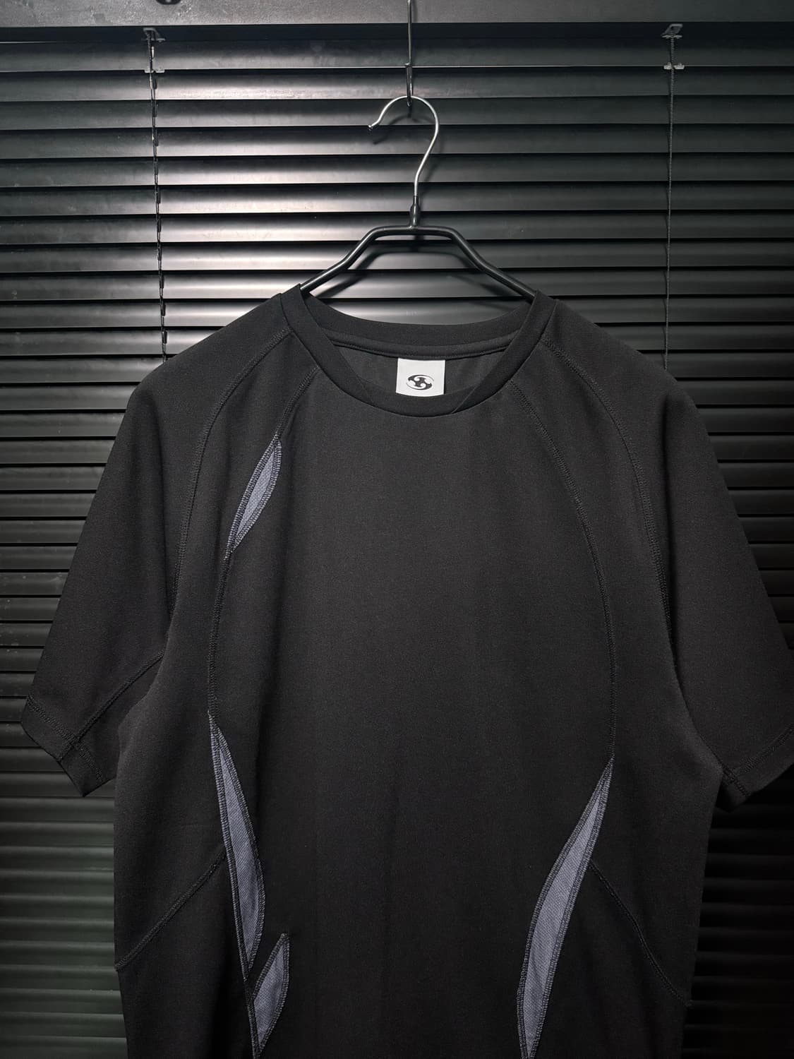 산산기어 25SS 패널 페널 고프코어 반팔 티셔츠 반팔티 4 블랙 기능성 상품이미지4