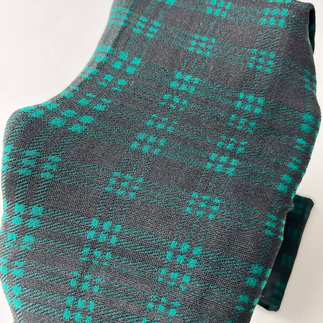 블랙그린 체크 110D 팬티스타킹 상품이미지2