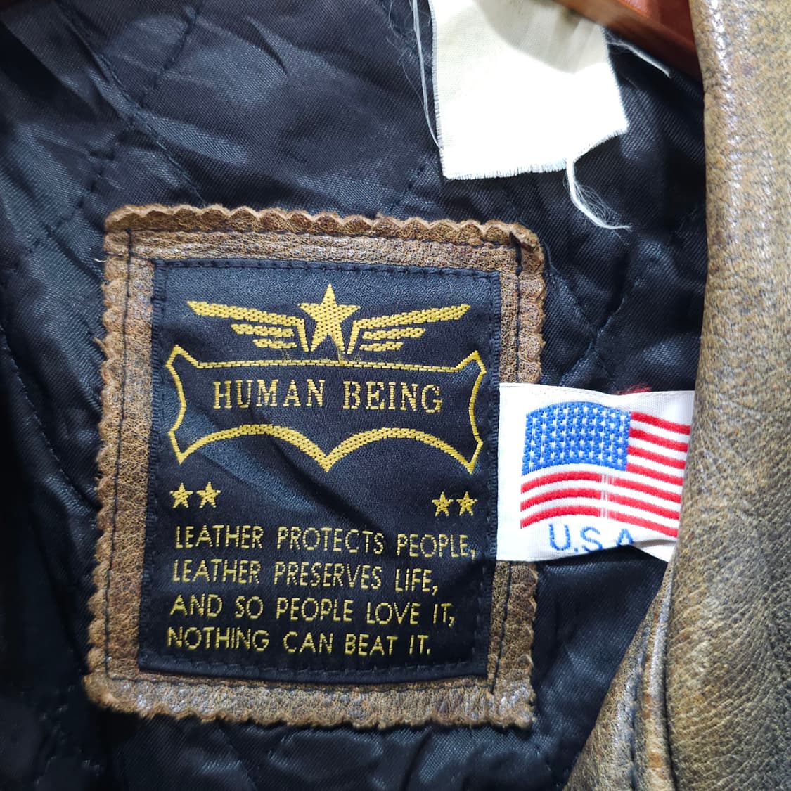 HUMAN BEING 빈티지 소가죽 라이더 자켓- 95-100정도 상품이미지8