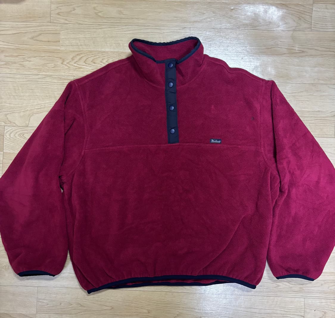 (신칠라스타일)울리치 USA 스냅티 풀오버 플리스 버건디 XL 상품이미지1