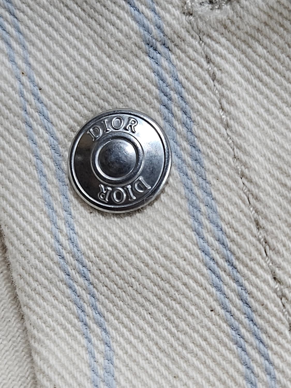 디올 옴므 스트라이프 남성 50 데님 셔츠자켓  상품이미지9