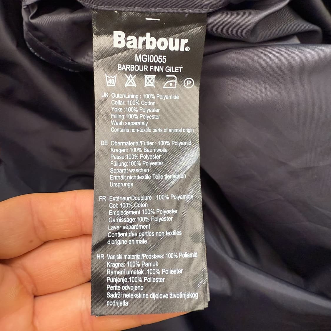 바버 퀄팅 베스트 r1848  상품이미지9