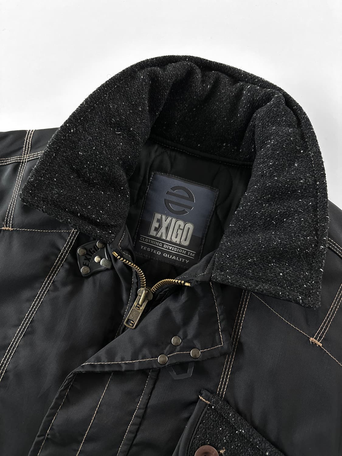 빈티지 EXIGO 테크니컬 울 믹스 자켓 상품이미지3