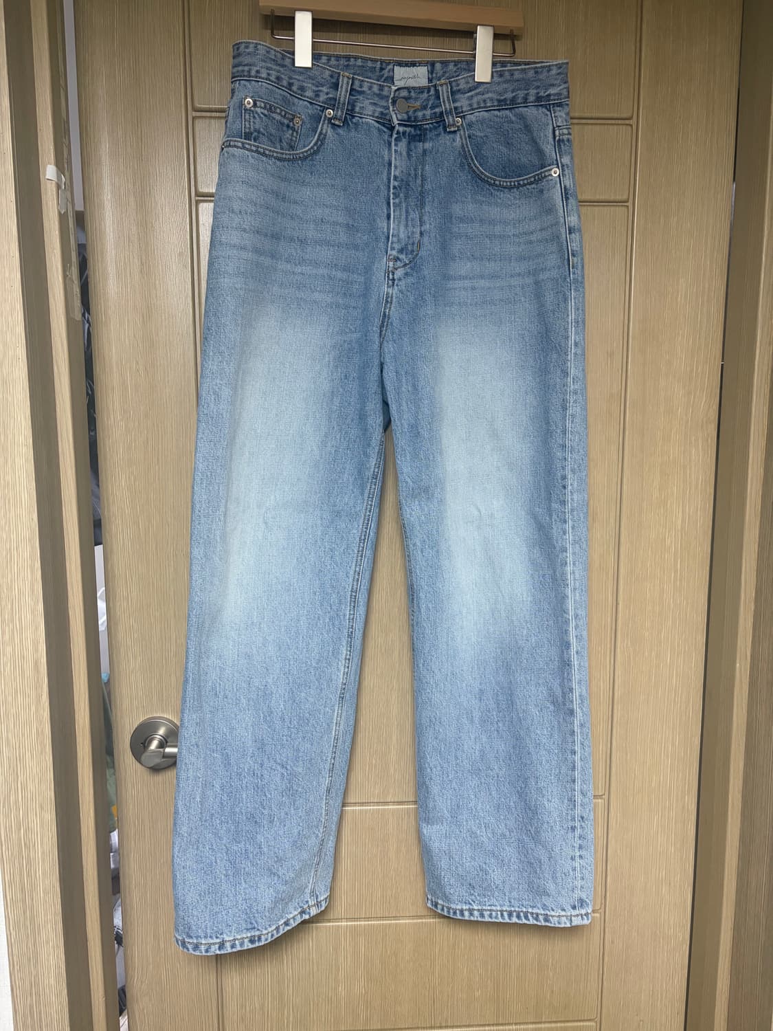 유스 23ss 와이드 데님 라이트 블루 M사이즈 상품이미지1