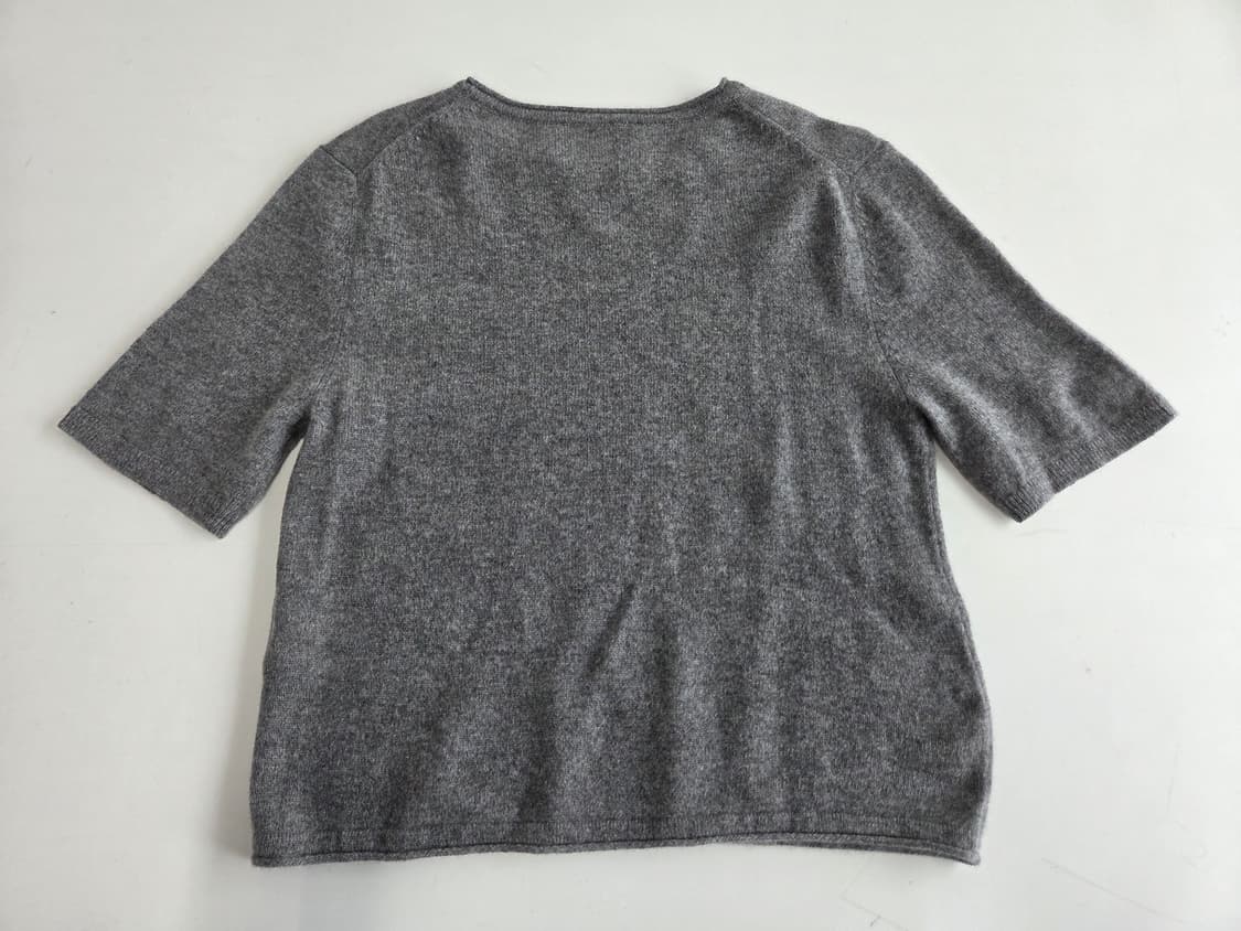 칼라거펠트 캐시미어 반팔 니트 그레이 77 상품이미지2