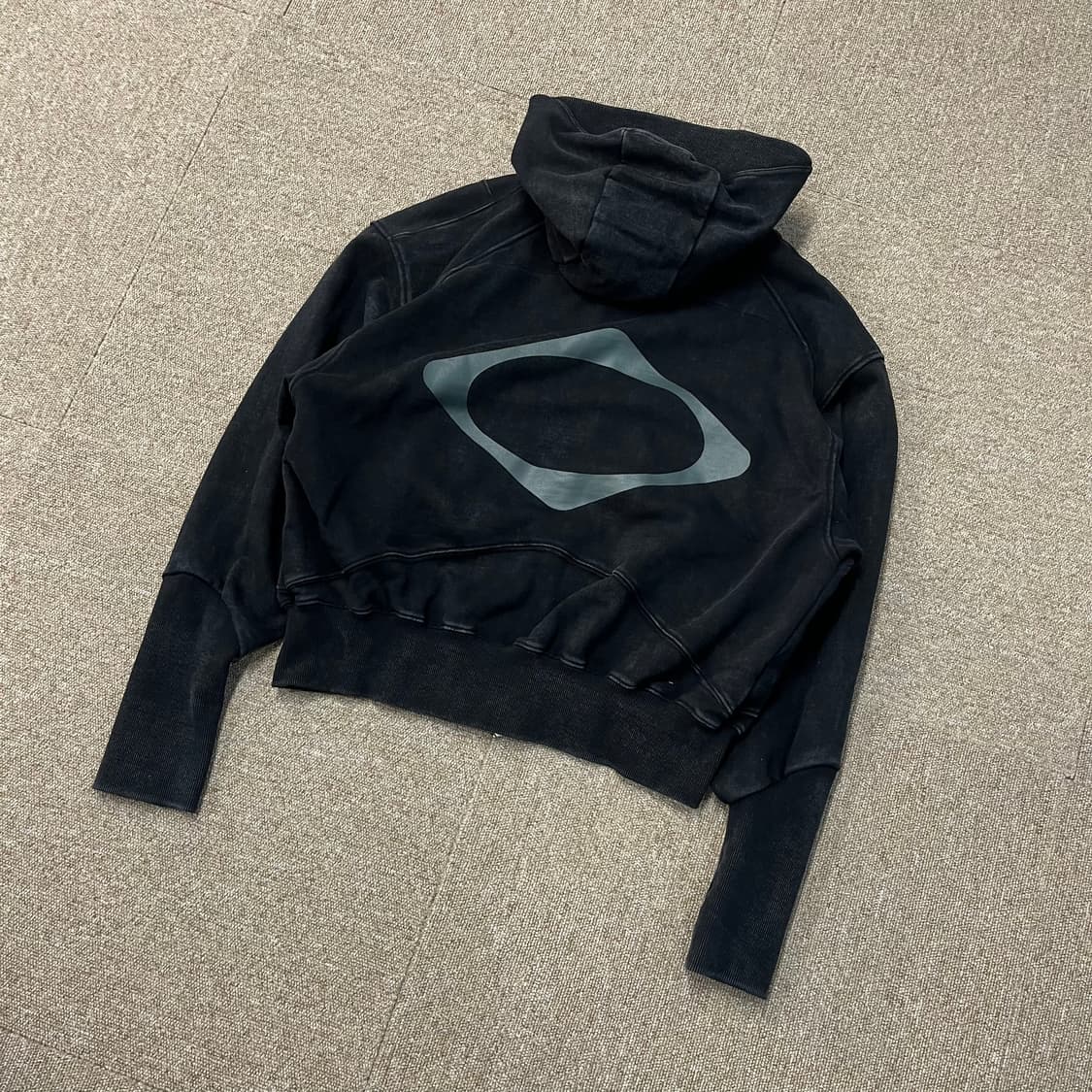 미스치프 빅포켓 워시드 투웨이 후드집업 상품이미지1