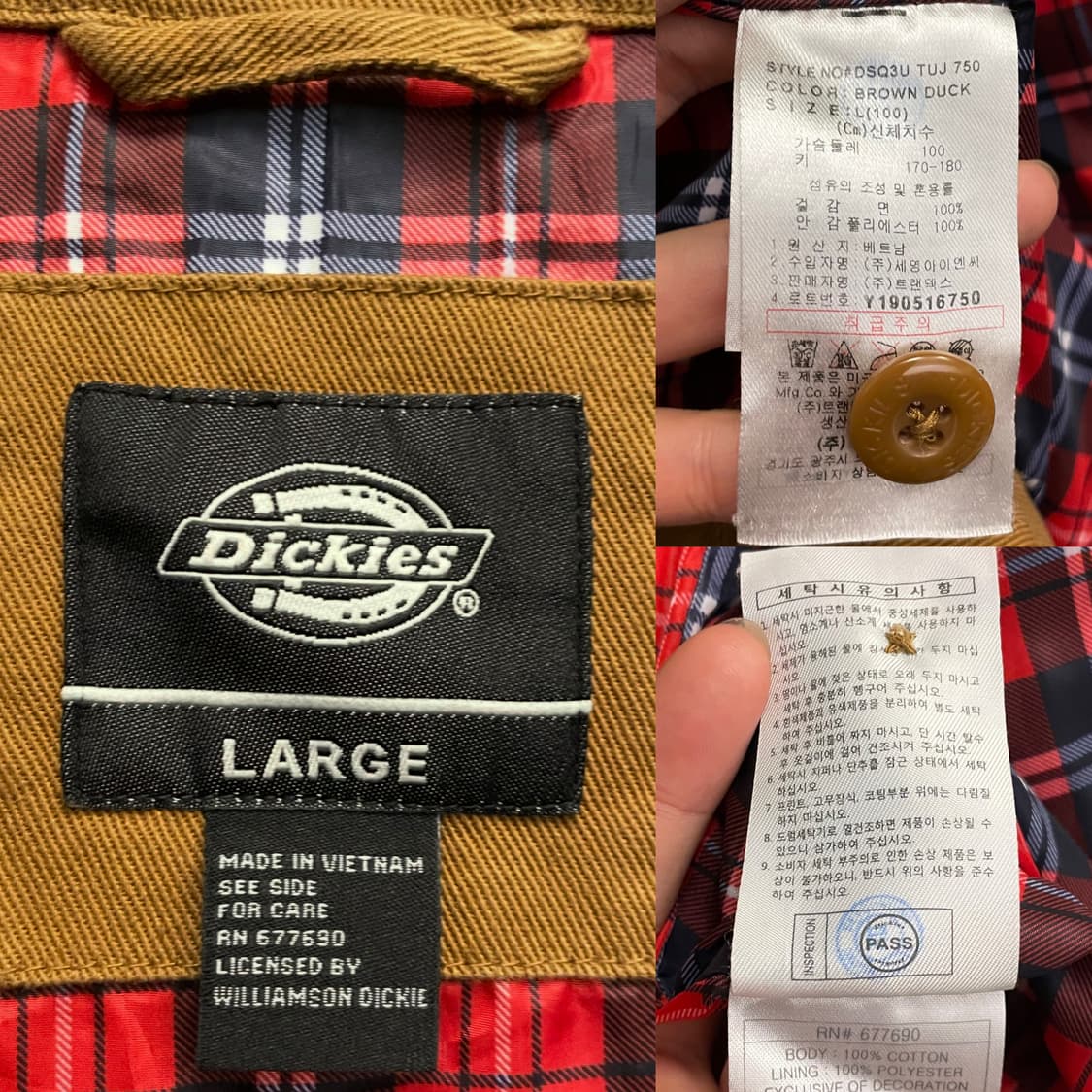 (L)Dickies 디키즈 아이젠하워 워크자켓 브라운 카멜 상품이미지10
