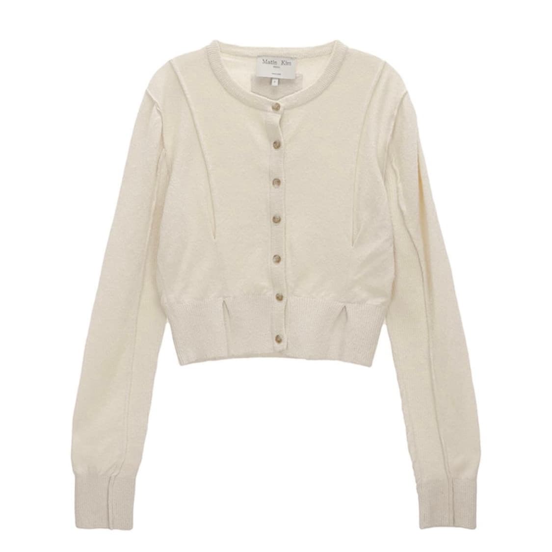 PINTUCK POINT KNIT CARDIGAN IN IVORY 상품이미지1