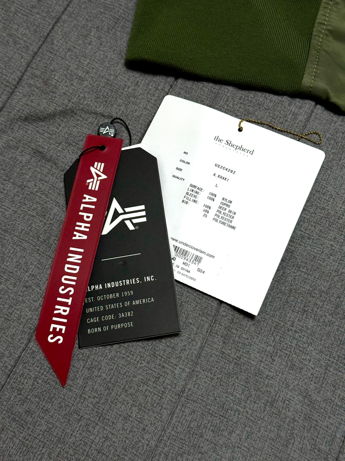 언더커버 X 프라그먼트 X 알파인더스트리 MA-1 상품이미지3