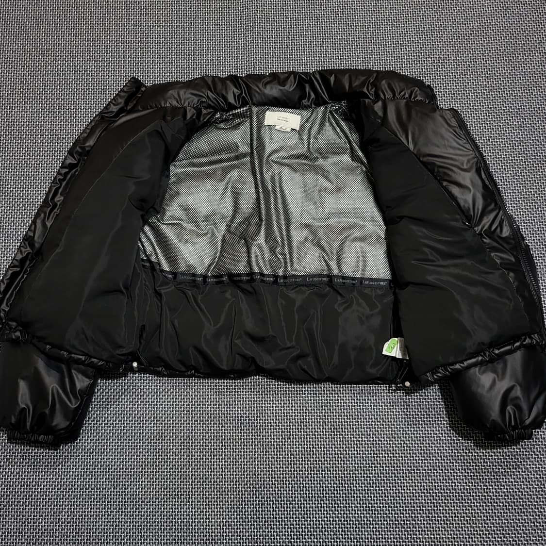 (여성) 라퍼지스토어 크롭 푸퍼패딩블랙 (S) 상품이미지2