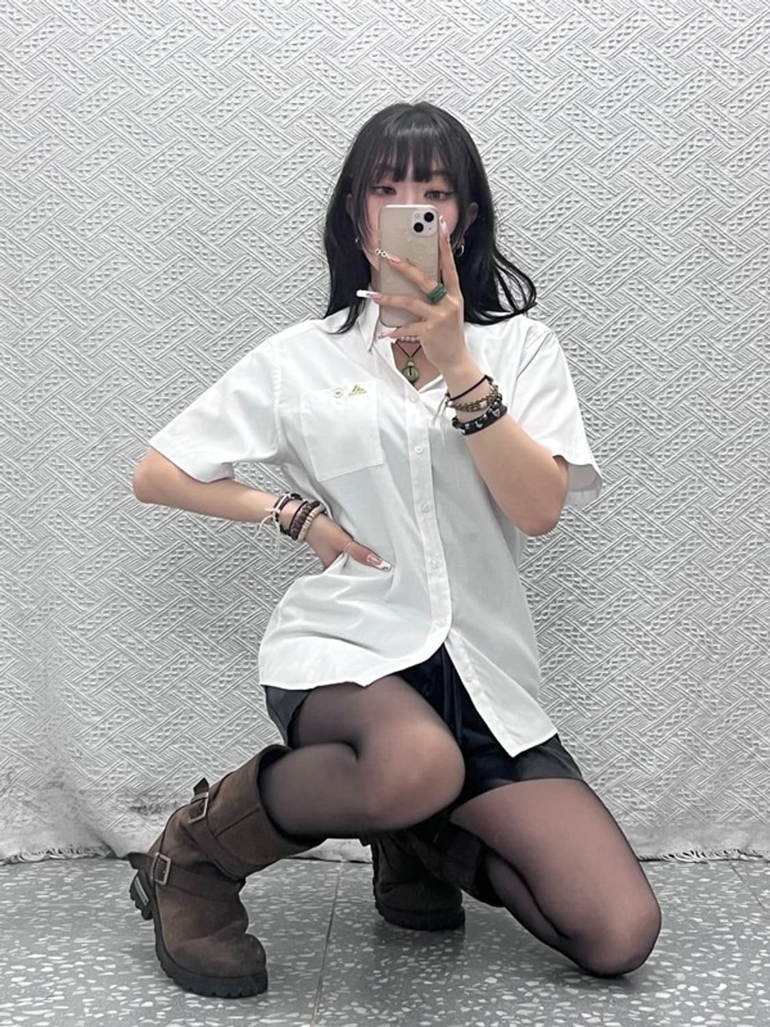 아디다스 빈티지 캐주얼 워크 반팔 셔츠 95 C11425 상품이미지1