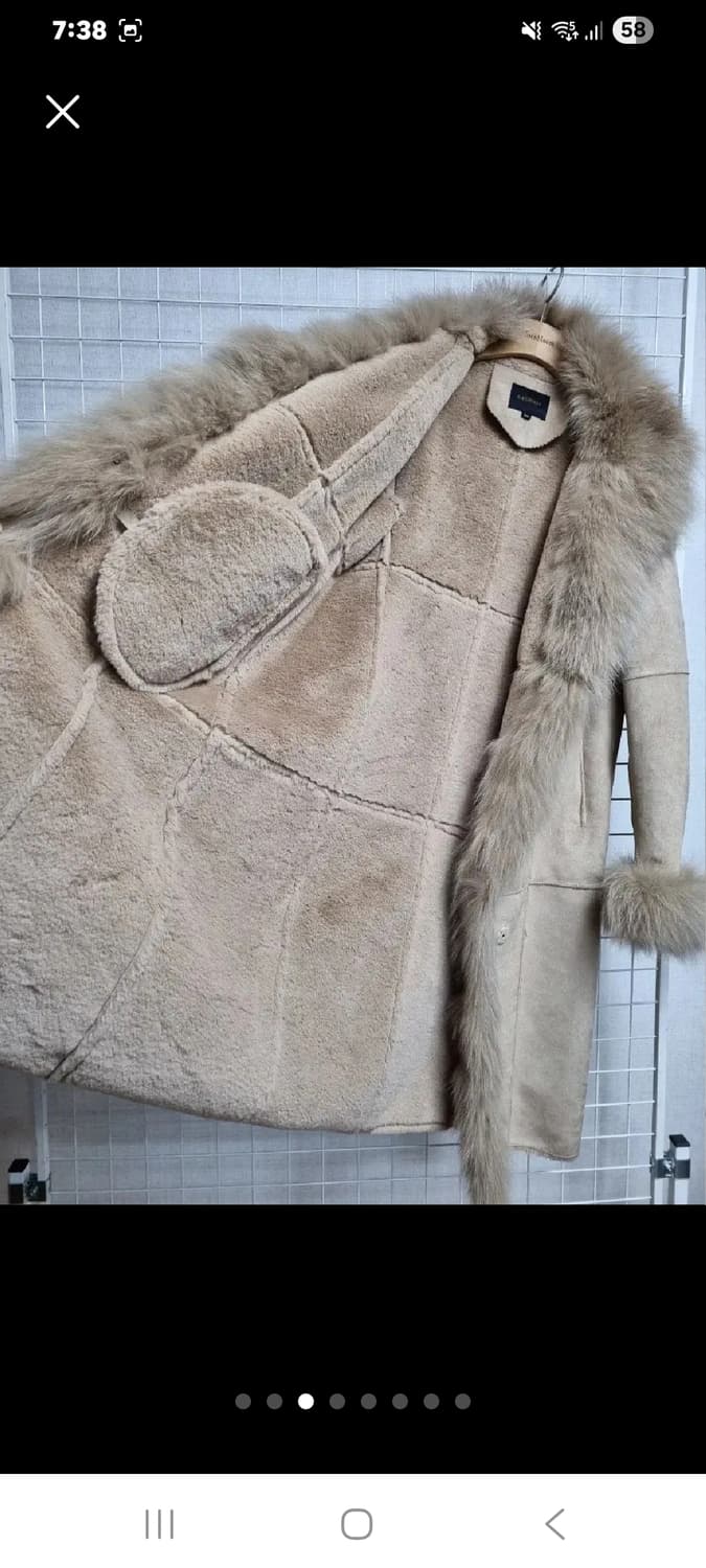 (택포)카사바디 폭스퍼 천연양가죽 무스탕 55 상품이미지3