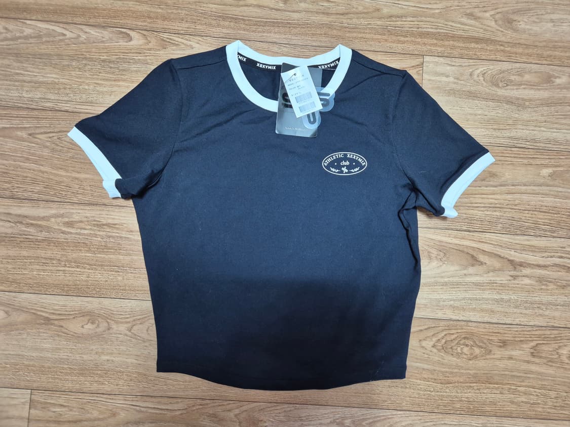 (새상품) 젝시믹스 크롭 티셔츠 블랙 L 상품이미지1