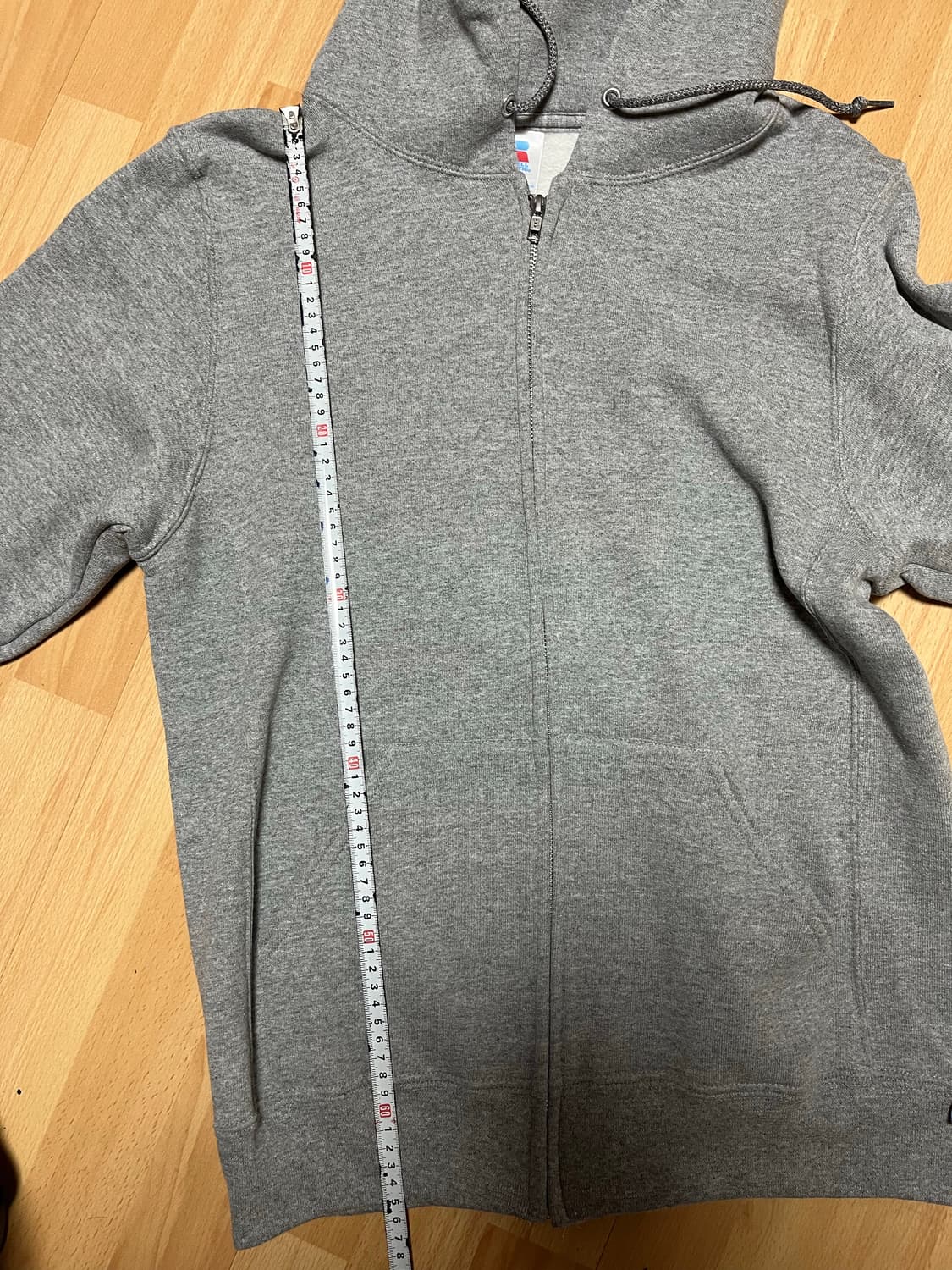 러셀 애슬레틱 현행 후드집업 그레이색 상품이미지6