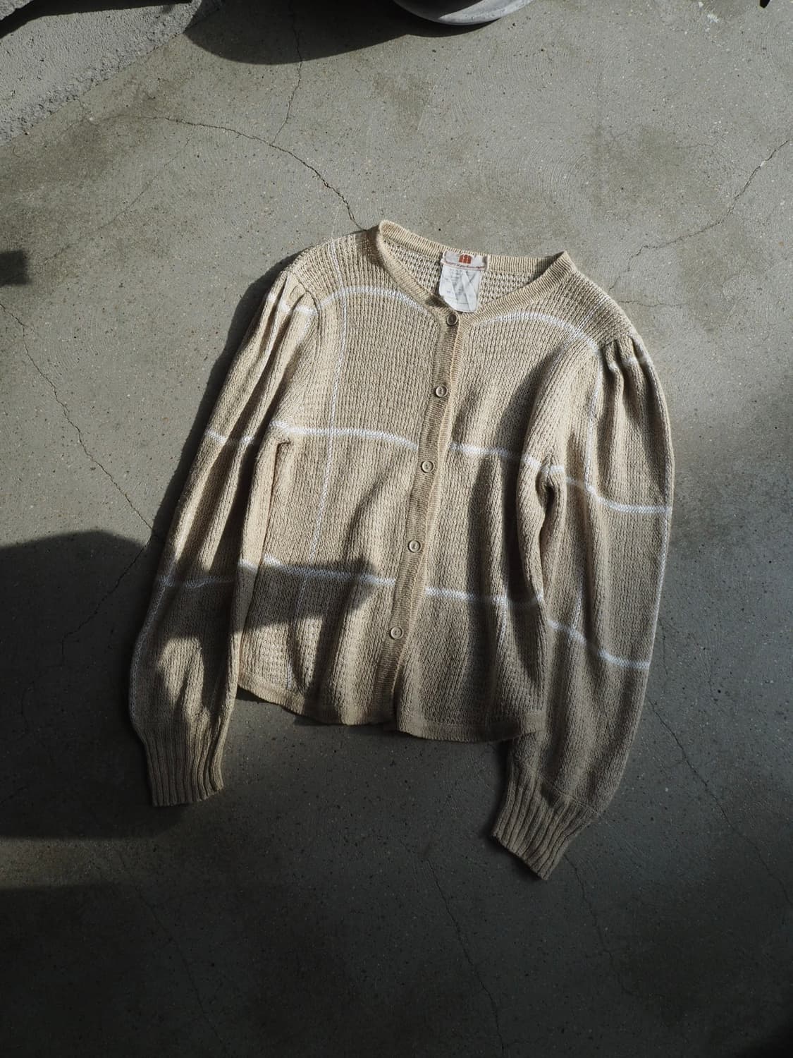 old vintage silk / linen cardigan  상품이미지1