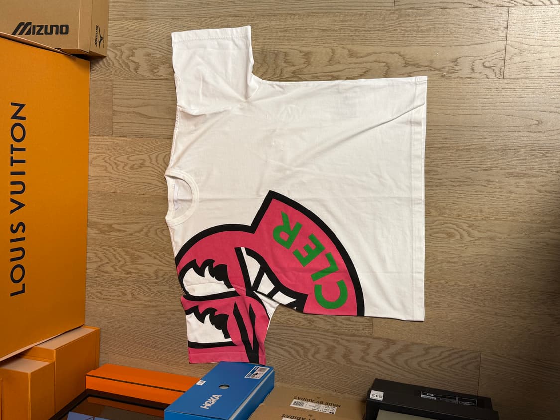 몽클레어 핑크 로고 반팔 티셔츠 XXS 상품이미지5