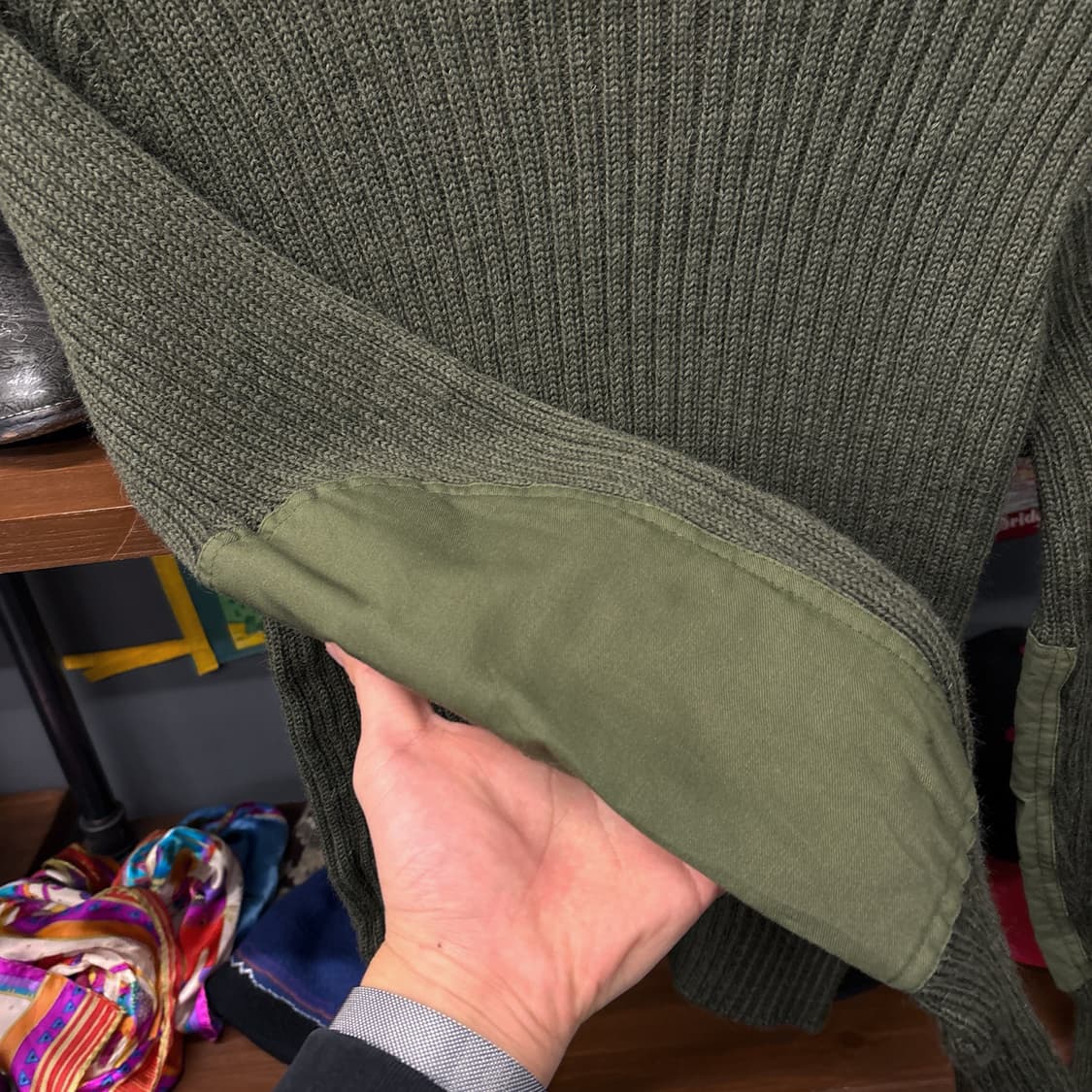 코만도 밀리터리 퓨어울 니트 스웨터 잉글랜드 생산 N313 상품이미지6