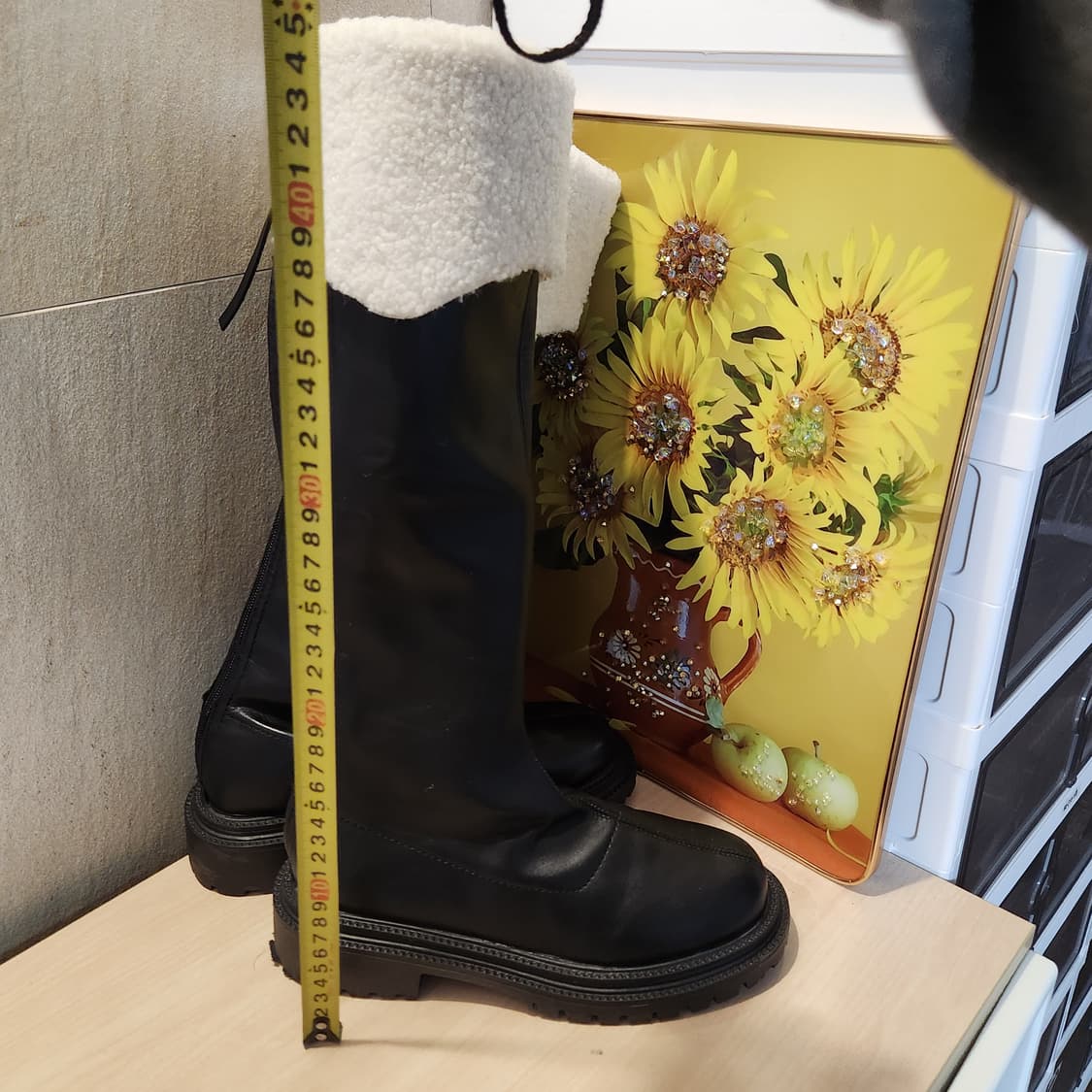 “겉가죽+안기모 퍼🔥 따뜻함 미쳤다… 양털 롱부츠”245 상품이미지7