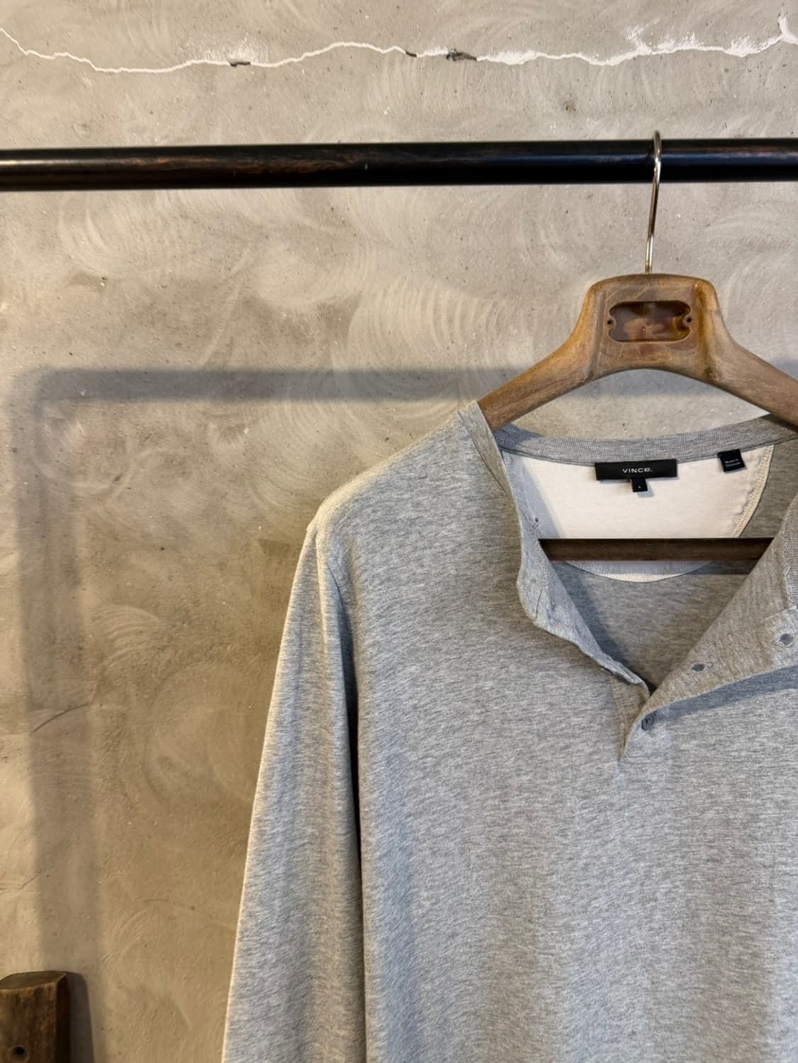 VINCE 빈스 헨리넥 티셔츠 100 상품이미지6