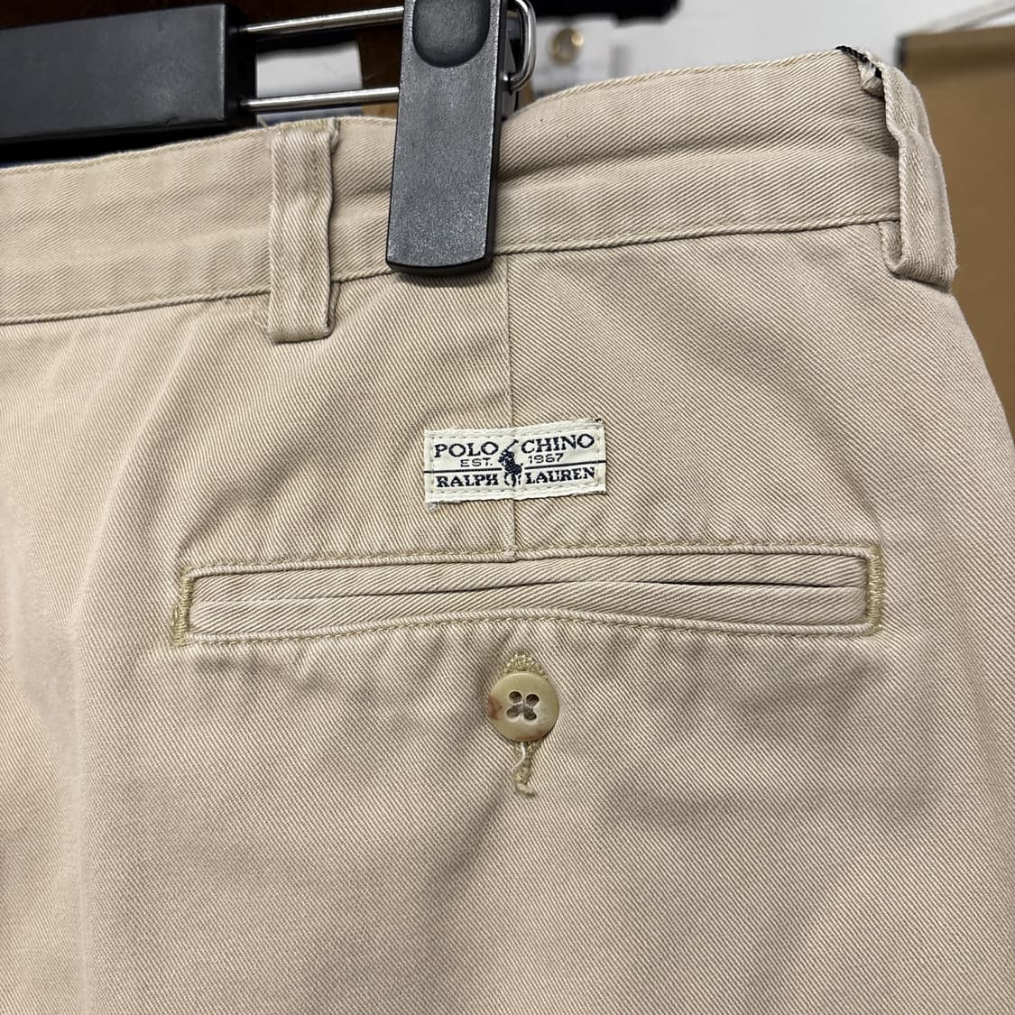 80~90s 폴로 랄프로렌 클래식 더블플리츠 베이지 치노팬츠 N767 상품이미지5