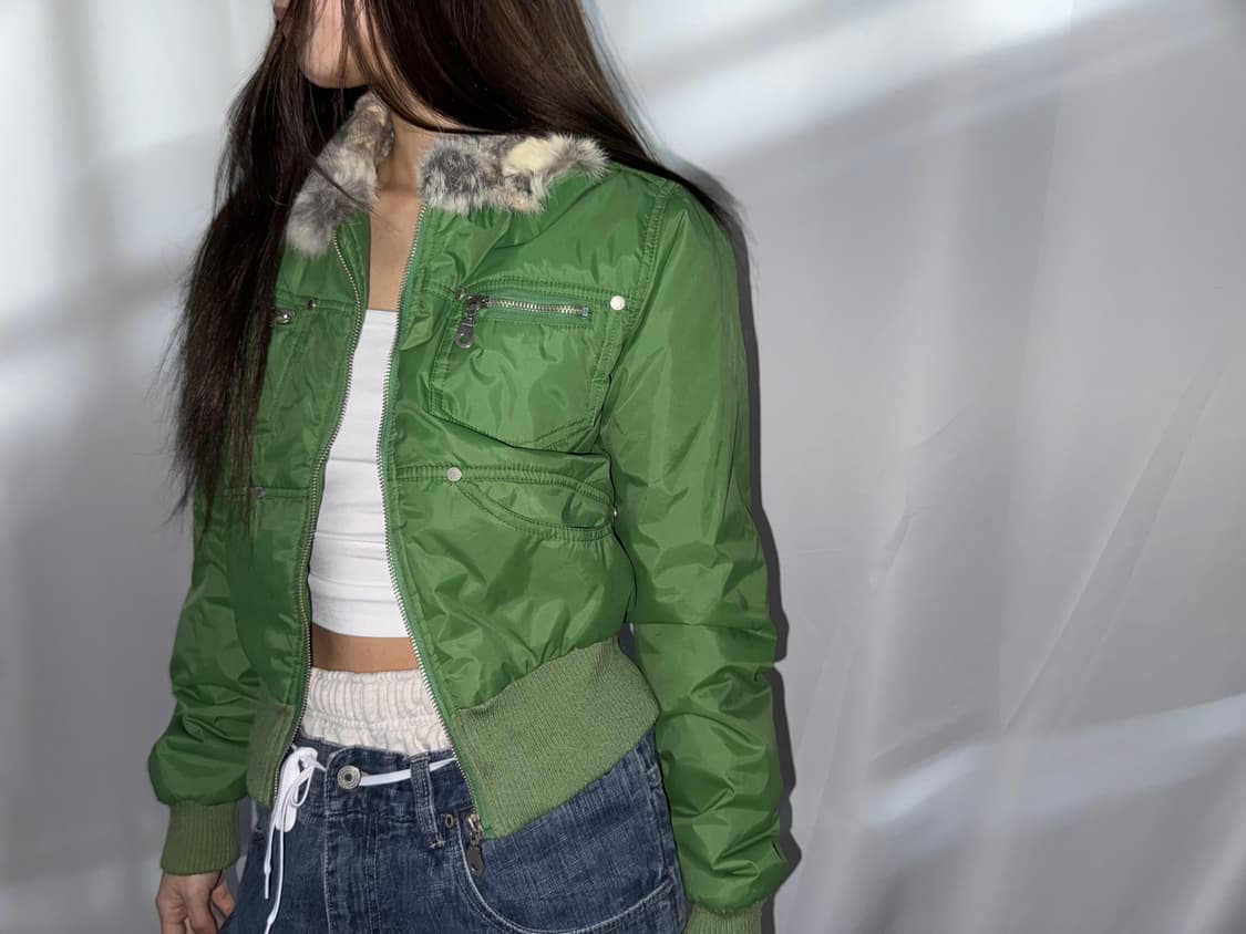 빈티지 포카가 봄버자켓  상품이미지4