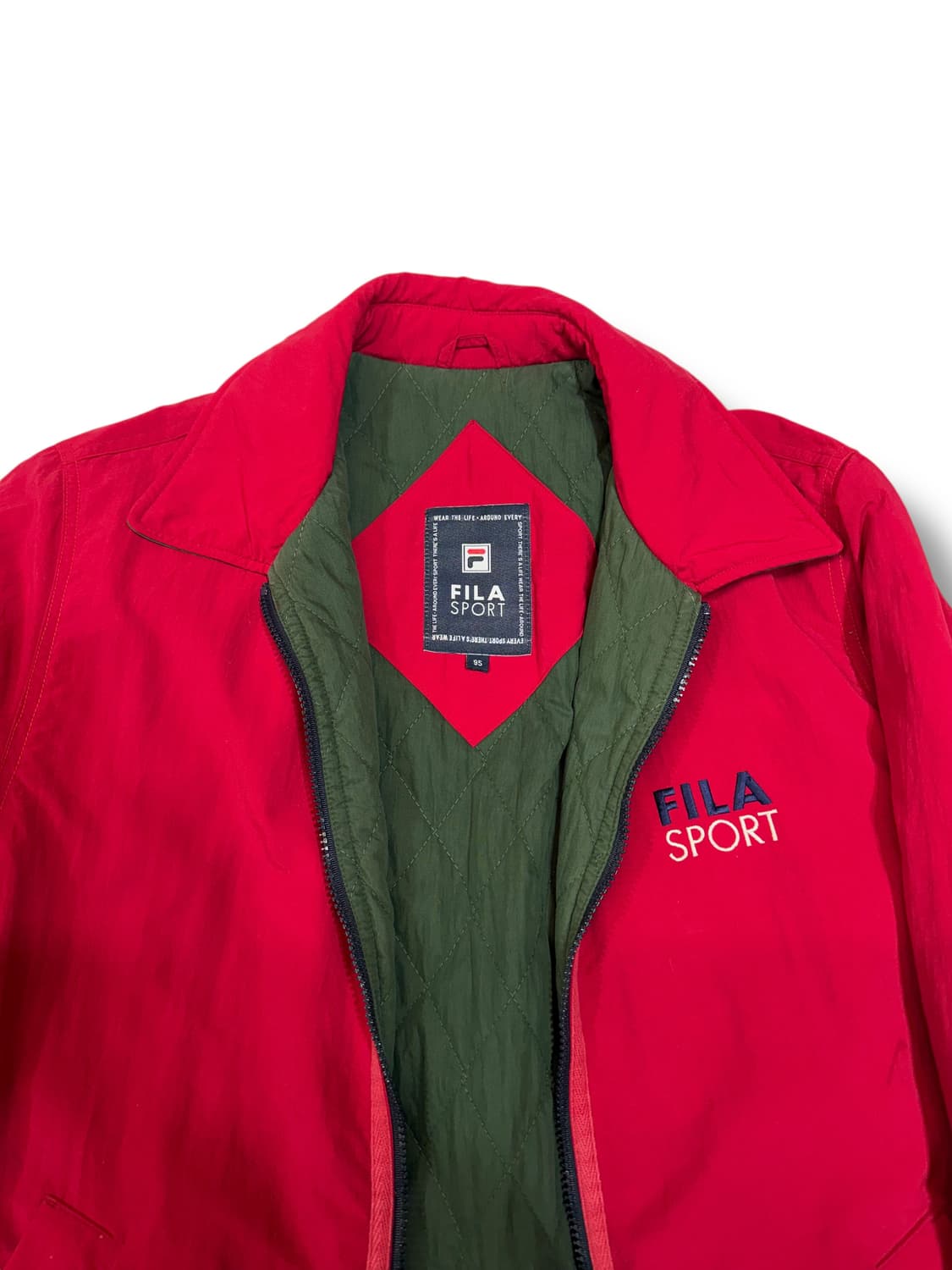 90s 휠라 스포츠 카라 자켓 (M)   상품이미지4