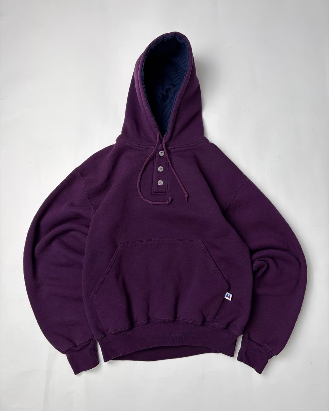 90s Russell Button Hoodie (purple) 상품이미지1
