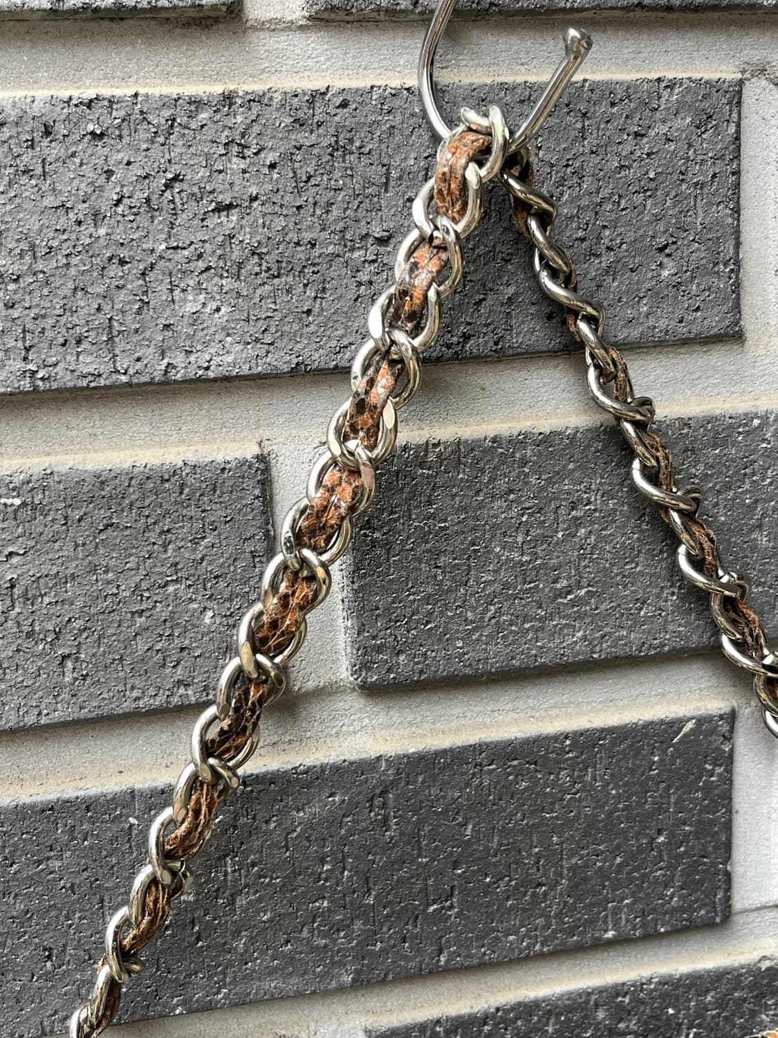 90s 소가죽 파이톤 숄더백 상품이미지8