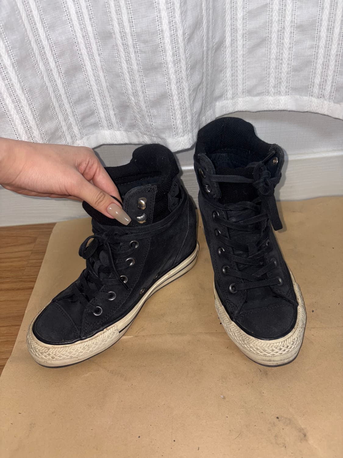 CONVERSE 블랙 스니커즈 230 상품이미지3