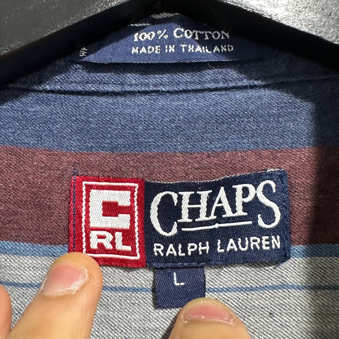 챕스 랄프로렌 스트라이프셔츠 상품이미지5