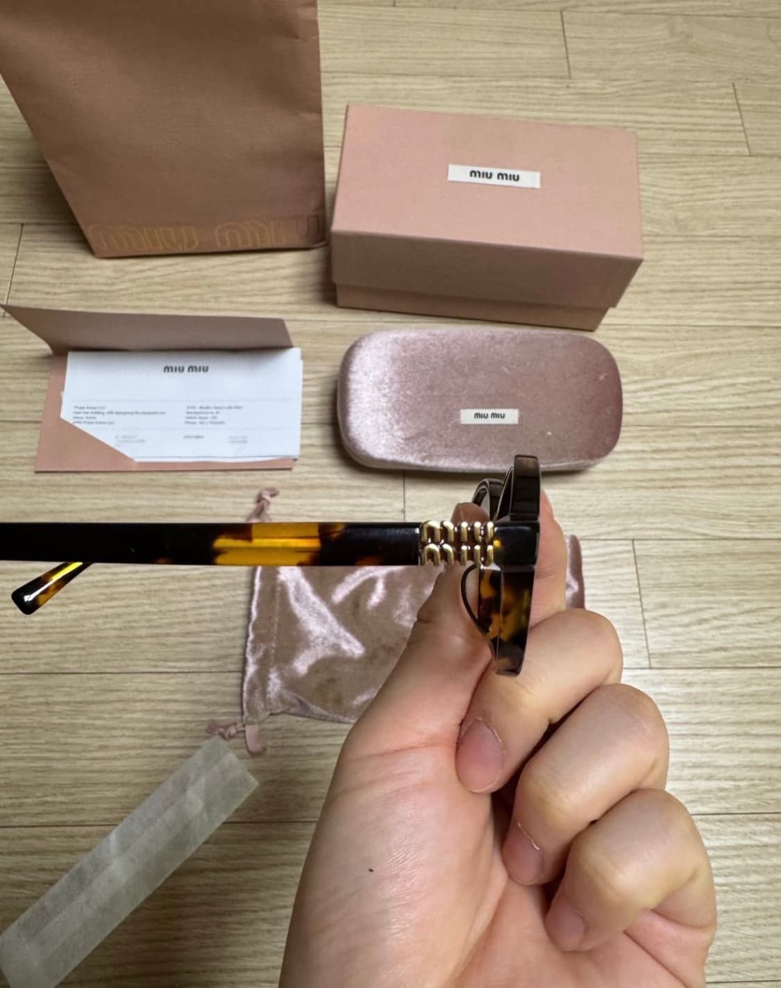 미우미우 리가드 안경 상품이미지4