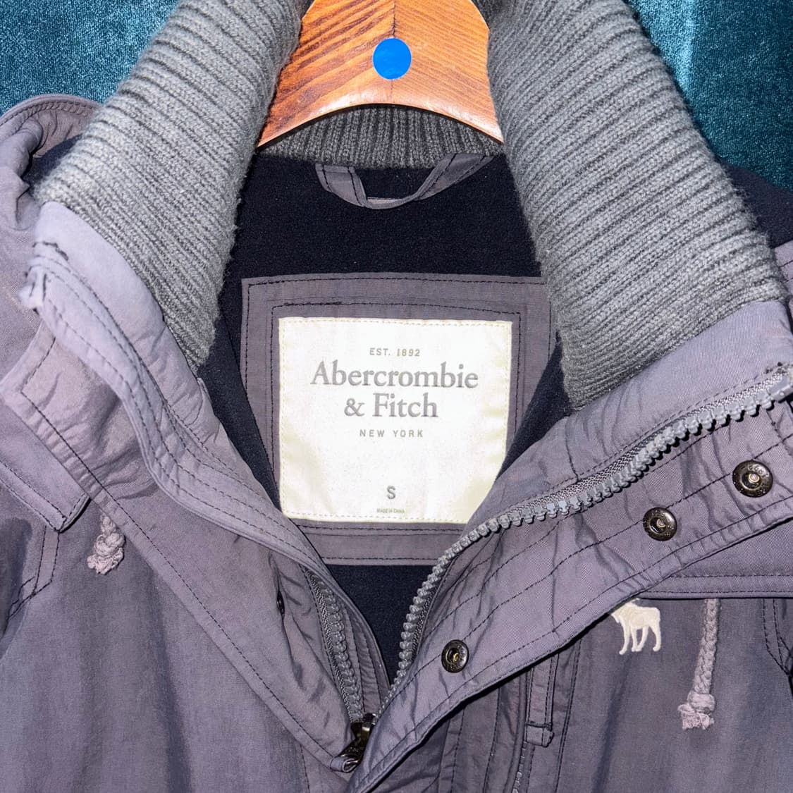 (S) 아베크롬비 레이디 그레이 점퍼 자켓 상품이미지5