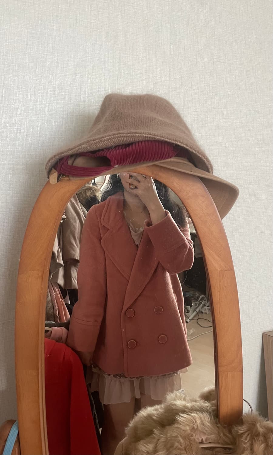 모리걸 빈티지 히메갸루 세실맥비 cecil mcbee 핑크 코트💗🤎 상품이미지5