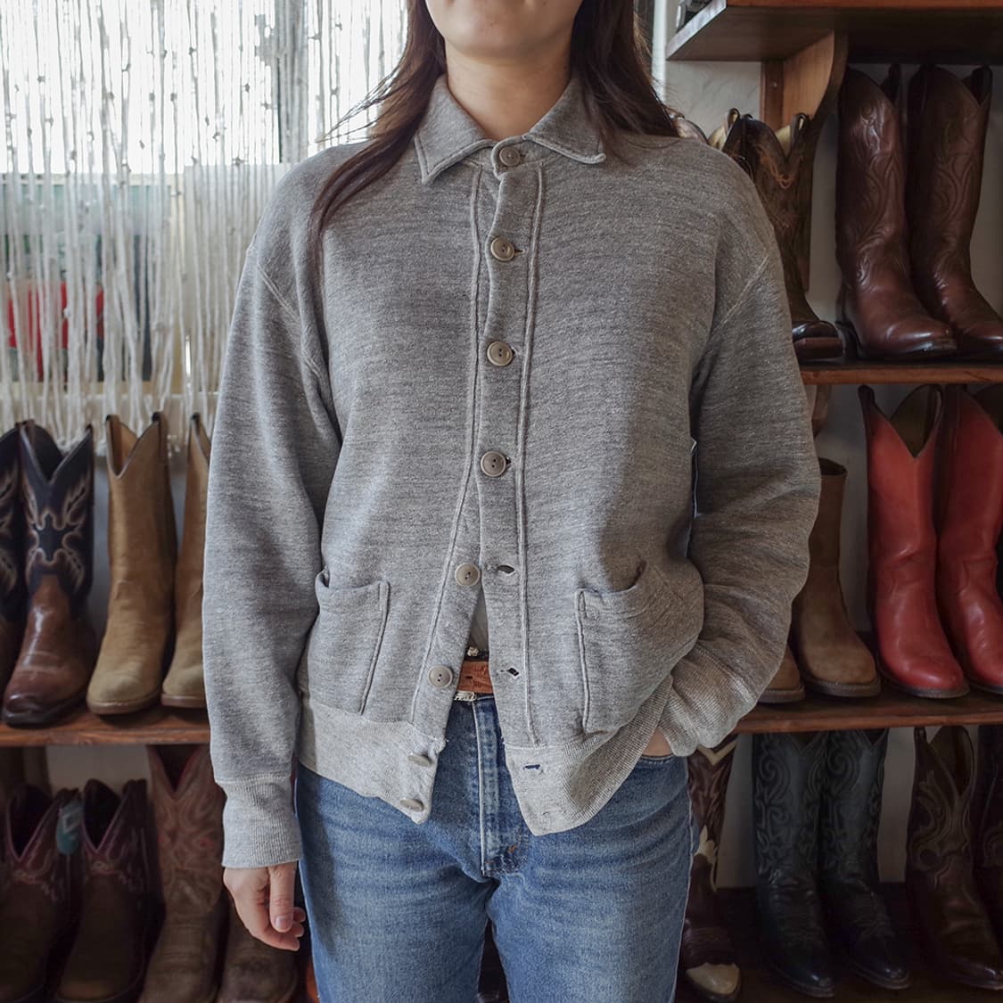 Warehouse Sweat Cardigan 상품이미지1