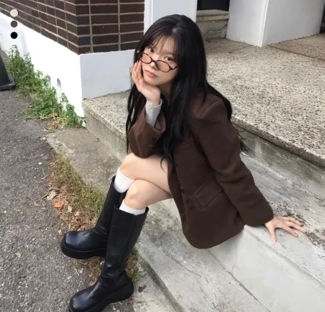 모디무드 스웨디 파우더 자켓 차콜 상품이미지1