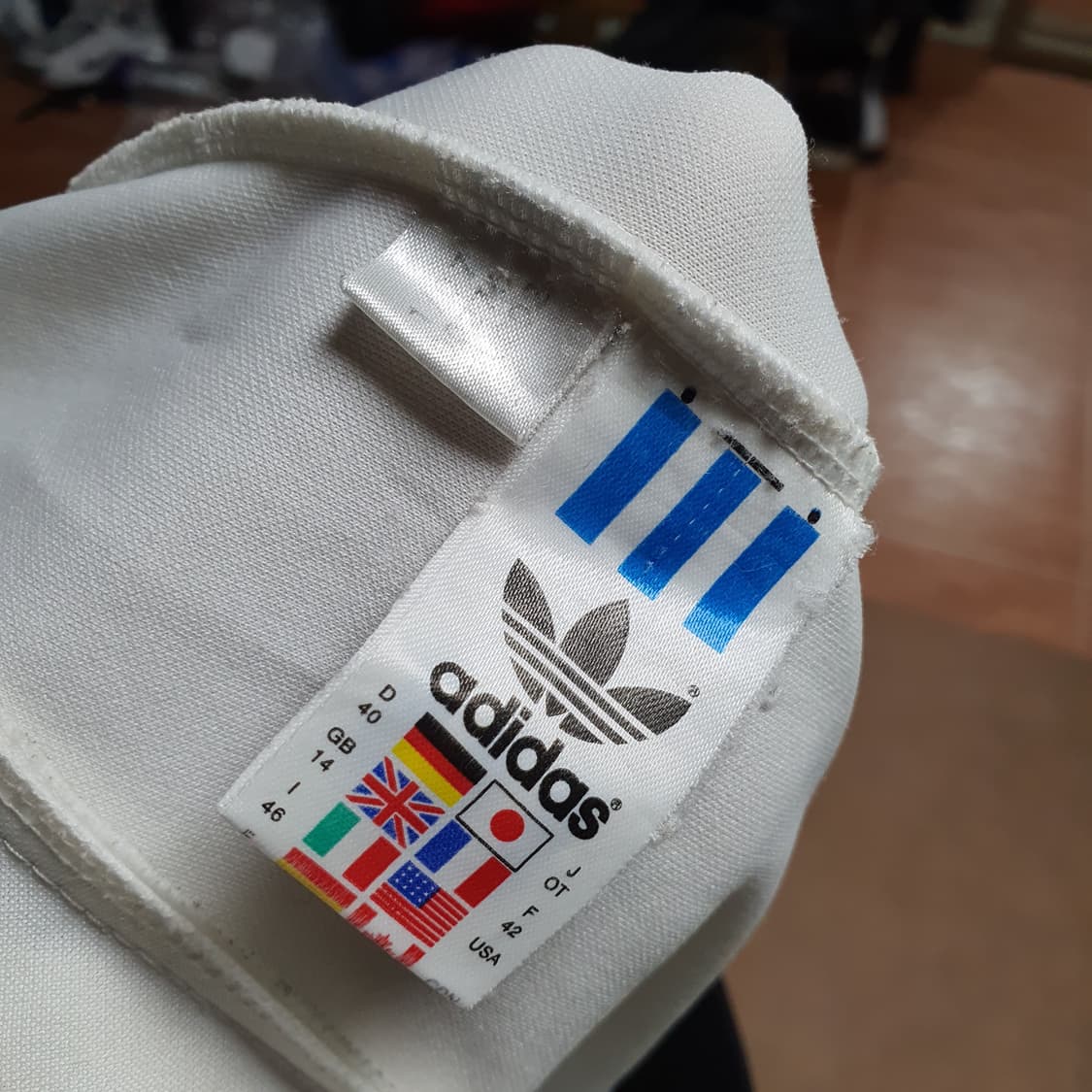 ✨ (바배) 아디다스 파이어버드 무하마드 알리 화이트 검흰 트랙탑 져지 상품이미지4