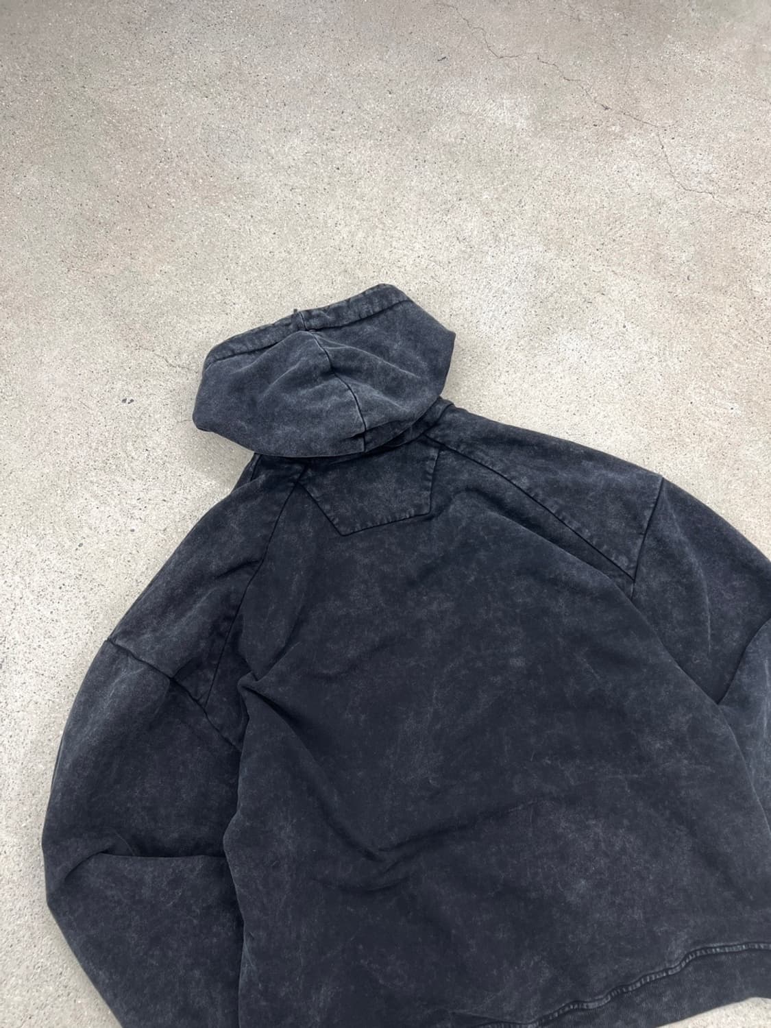 준지 24ss 가먼트다잉 루즈핏 후드 티셔츠 상품이미지6