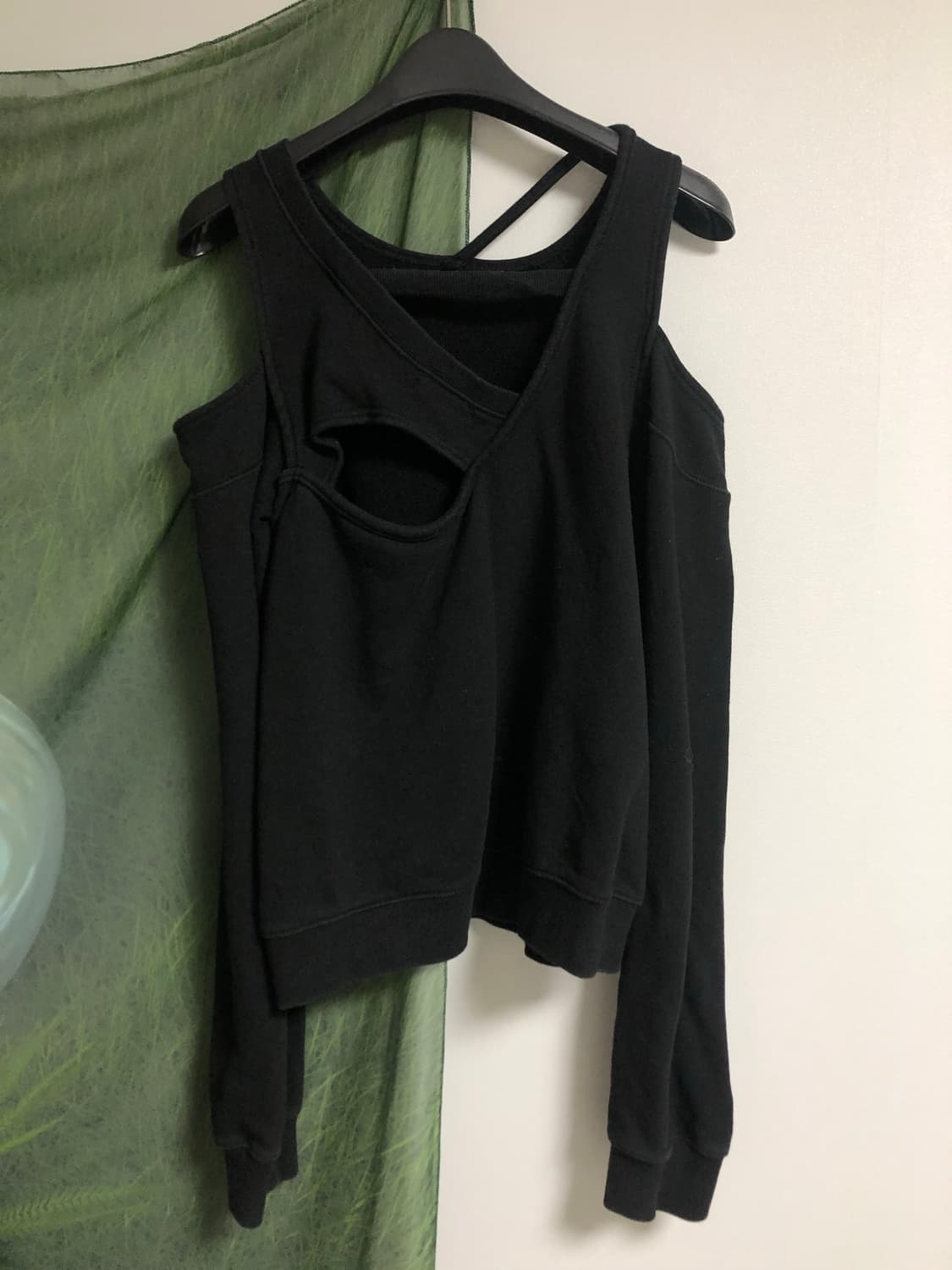 nache 나체 bare sweat shirt (black) 상품이미지2
