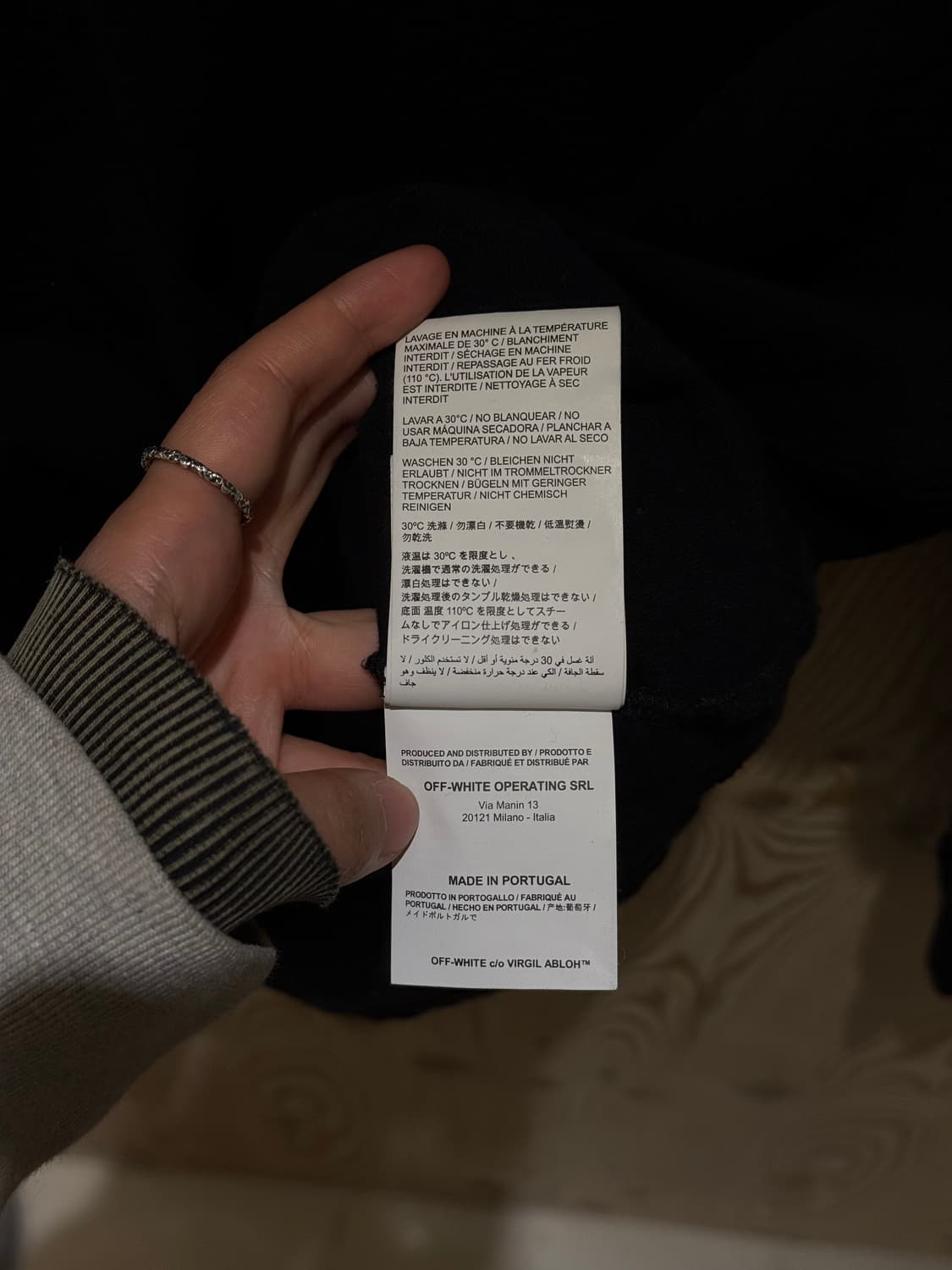 오프화이트 3d라인 애로우 맨투맨  상품이미지10