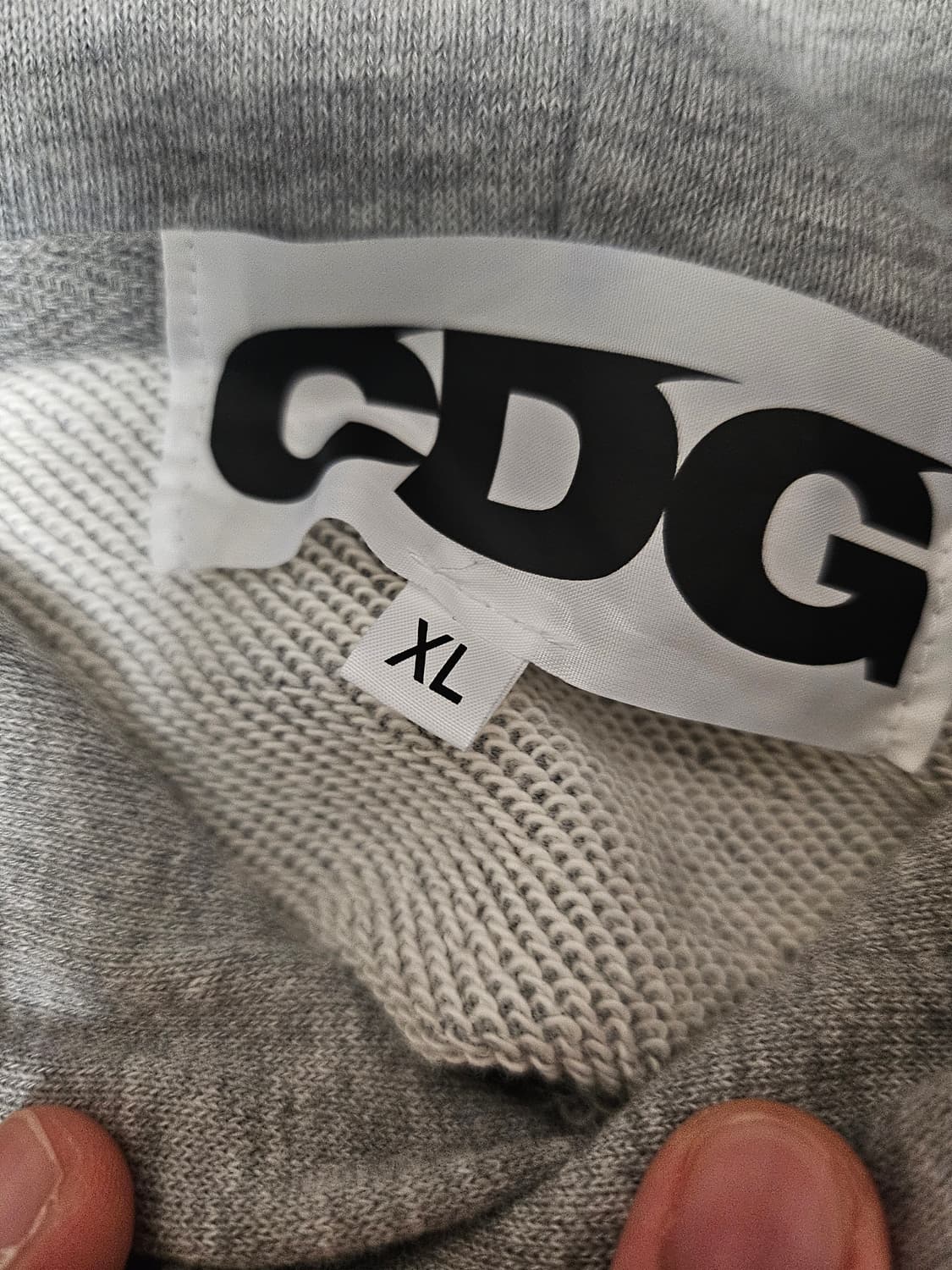 CDG 후드 스웨트셔츠 그레이 상품이미지2