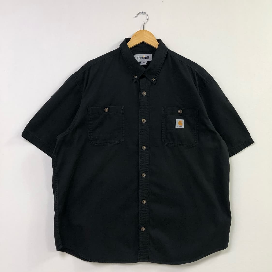 XL 칼하트 블랙 워크 셔츠 상품이미지2
