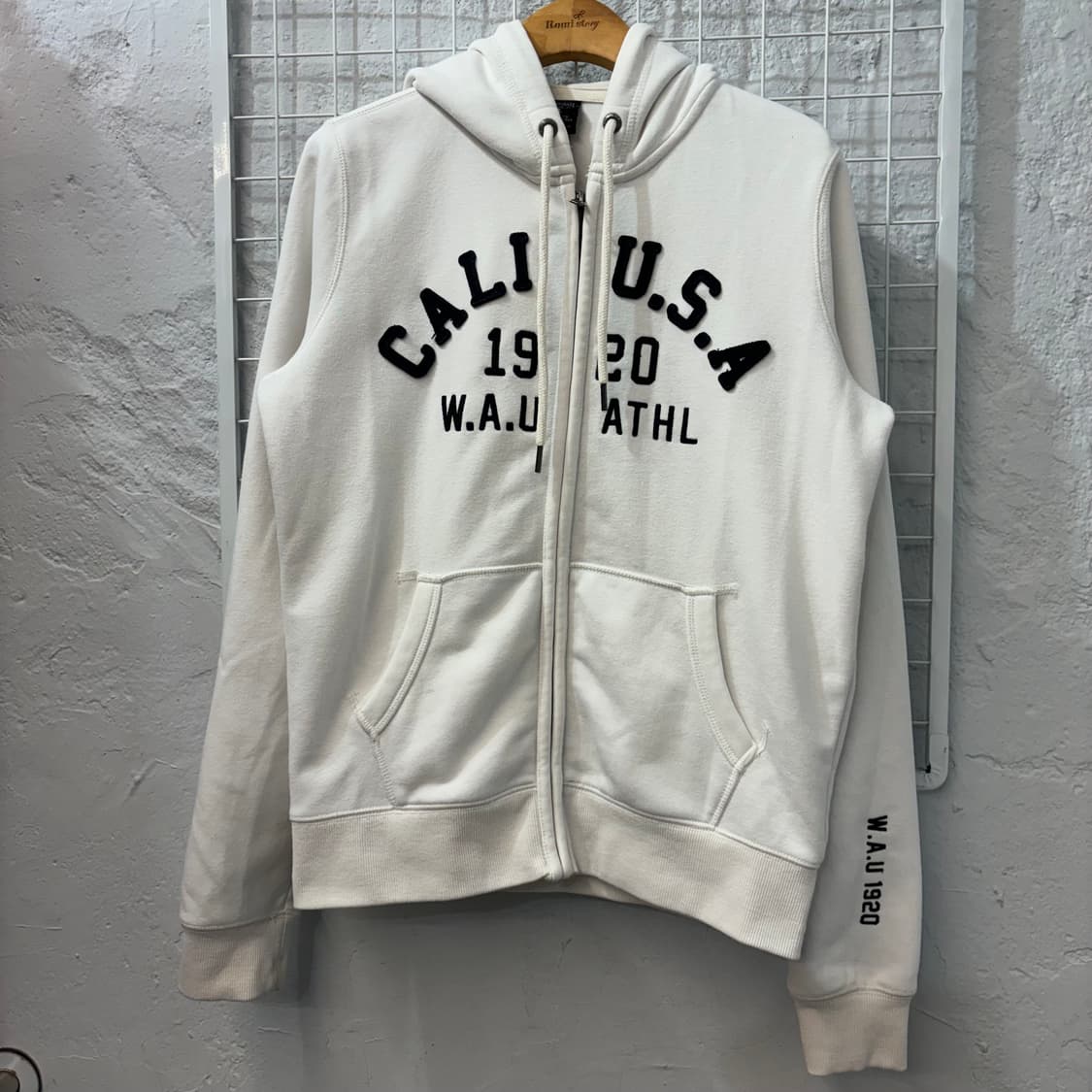 후아유 y2k 화이트 후드집업 L 상품이미지1