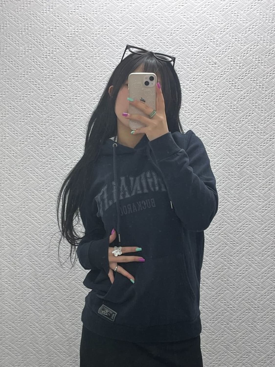 버커루 스트릿 힙합 약기모 후드티 M C07160 상품이미지1