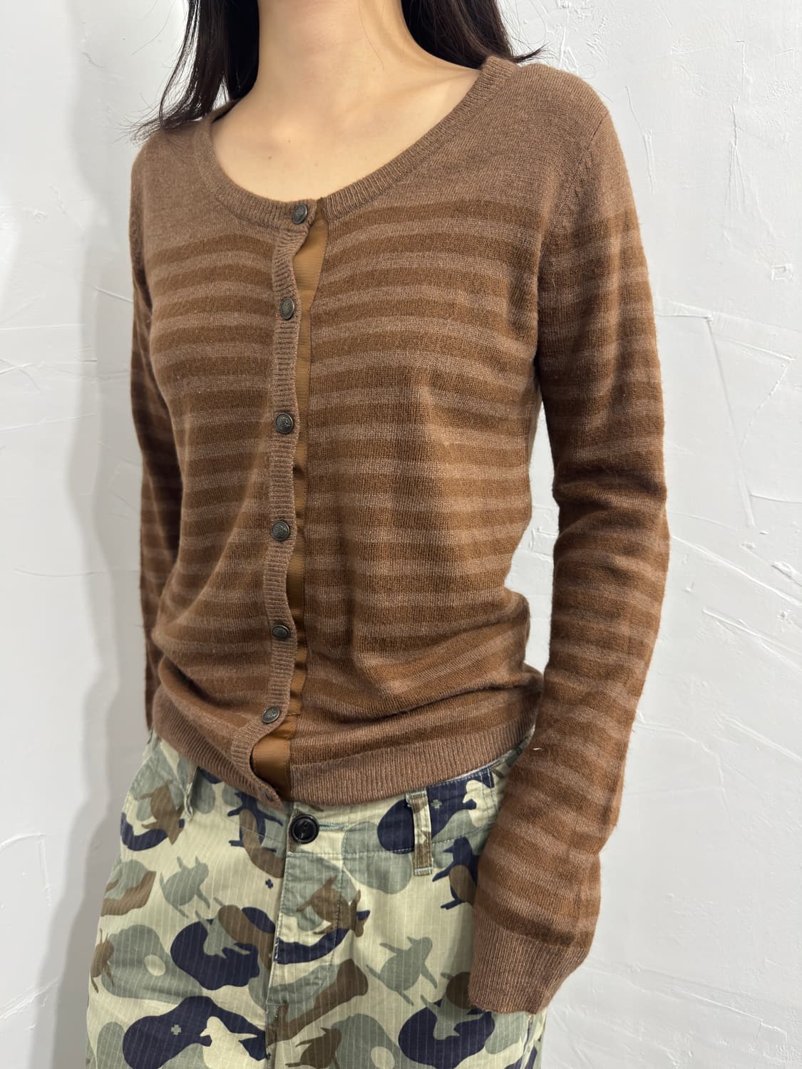 scalzi stripe knit cardigan 상품이미지2